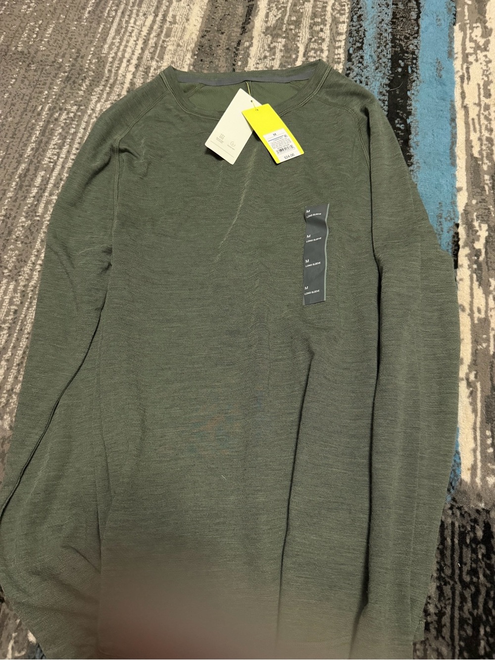 all in motion Olive Green Long Sleeve Crewneck Shirt